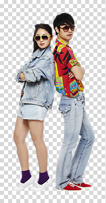 전신 편집 편집이미지 커플 옷 여자 패션 남자 포즈 반바지 모션 서기 사람 동양인 20대 성인 두명 옆모습 캐주얼 선글라스 유행 팔짱 한국인 등맞대기 청바지 복고 청자켓 PNG 청년만 성인만 편집소스 안경 뷰포인트 바지 관계 인종 청년 재킷 파일형식