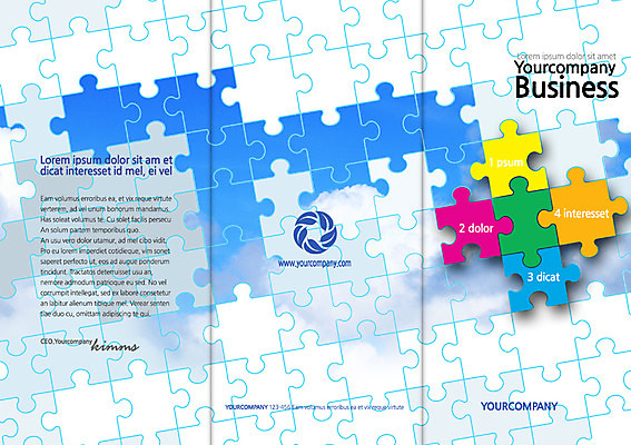 PSD 구름 템플릿 편집 표지디자인 북디자인 출판디자인 표지 리플렛 조각 백그라운드 무늬 패턴 북커버 비즈니스 3단접지 하늘 나뭇잎 팜플렛 사람없음 퍼즐 퍼즐조각 이미지템플릿 자연요소 잎 파일형식