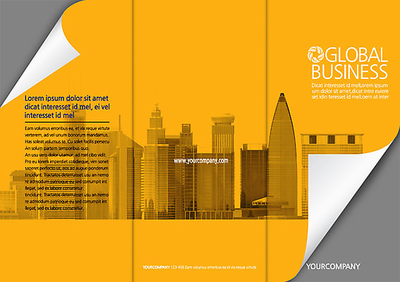 PSD 템플릿 편집 표지디자인 북디자인 출판디자인 표지 종이 리플렛 컬러 백그라운드 북커버 비즈니스 3단접지 빌딩 팜플렛 사람없음 건물 글로벌 노란색 글로벌비즈니스 고층빌딩 도시 이미지템플릿 건축물 파일형식