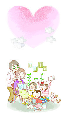 전신 PSD 식물 동물 여자 남자 딸 행복 아들 어린이 액자 의자 일러스트 가정 가족 엄마 함께함 서기 웃음 사람 앉기 소녀 소년 여러명 성인 책 부모 독서 새싹 화목 자녀 하트 풀 아빠 강아지 다자녀 다자녀가족 국내일러스트 모양 감정 가구 다수 컨셉 관계 모션 표정 반려동물 개 파일형식