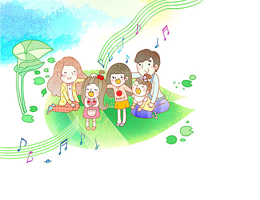 전신 PSD 식물 여자 남자 딸 행복 어린이 음표 일러스트 노래 가족 엄마 함께함 서기 웃음 사람 앉기 소녀 여러명 성인 부모 화목 자녀 풀 아빠 다자녀 다자녀가족 재롱 국내일러스트 기호 감정 음악 다수 컨셉 관계 모션 표정 파일형식