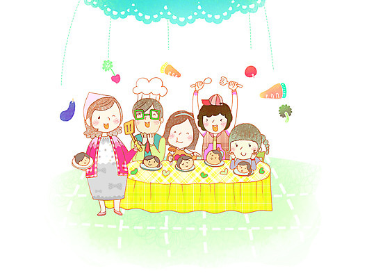 전신 PSD 접시 여자 남자 딸 행복 어린이 음식 포크 채소 일러스트 가족 식탁 탁자 엄마 가지 함께함 수저 요리사모자 웃음 사람 소녀 여러명 상반신 성인 부모 식사 화목 당근 자녀 아빠 뒤집개 다자녀 다자녀가족 국내일러스트 모자_잡화 식기 감정 가구 다수 컨셉 관계 주방용품 뿌리채소 표정 요리사 파일형식