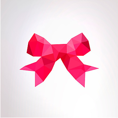 아이콘 리본 분홍색 컬러 백그라운드 무늬 패턴 입체아이콘 사람없음 끈 삼각형 입체 오브젝트 2D아이콘 AI파일 도형 파일형식 벡터