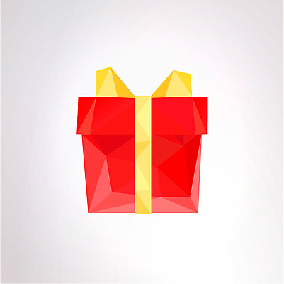 아이콘 리본 컬러 백그라운드 무늬 패턴 입체아이콘 선물 사람없음 빨간색 선물상자 상자 노란색 삼각형 입체 오브젝트 2D아이콘 AI파일 도형 파일형식 벡터