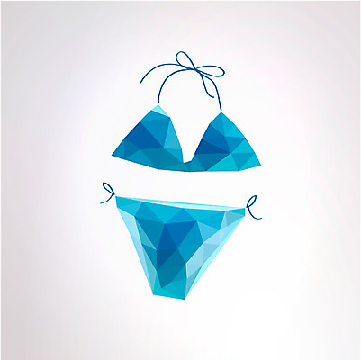 아이콘 수영복 백그라운드 무늬 패턴 입체아이콘 사람없음 비키니 삼각형 입체 오브젝트 2D아이콘 AI파일 도형 옷 파일형식 벡터