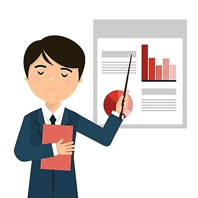 EPS 해외이미지 캐릭터 디자인 남자 일러스트 통계 사람 그래픽 사무실 업무 비즈니스맨 발표 플랫 만화 걱정 경영자 부정적 심각 해외202004 해외일러스트 일러캐릭터 감정 컨셉 비즈니스 작업 직장인 리더 파일형식 벡터 이미지허브