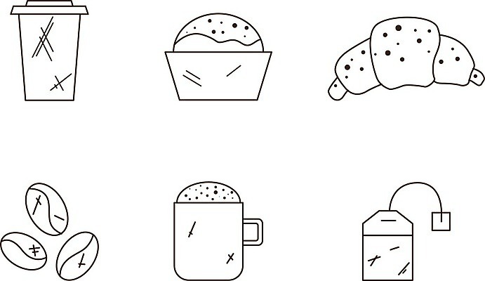 EPS 해외이미지 모양 디자인 커피 음료 선 가방 일러스트 아침 디저트 컵 세트 상점 식당 검은색 웹 카페 머그컵 원두 조끼 뜨거움 도넛 맛 아침식사 설탕 컵받침 심볼 사인 속도 메뉴 그림 카푸치노 에스프레소 일시정지 내추럴 고립 단절 라떼 모카 얇은 카페인 해외202004 해외일러스트 주간 식기 잡화 음식 컬러 컨셉 인터넷 식사 외투 받침대 파일형식 벡터 이미지허브