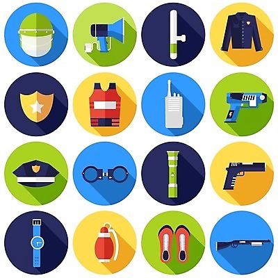 EPS 해외이미지 직업 별 시계 셔츠 일러스트 바지 빛 스마트폰 픽토그램 확성기 힘 권총 총 도구 손전등 조끼 범죄 칼 보안관 보호 헬멧 휴대용 수집 수갑 라디오 군용 보안 법 배지 육군 축음기 질서 공정 갑옷 수류탄 엽총 장교 체포 캡모자 특별함 해외202004 해외일러스트 자연요소 모자_잡화 무기 음향기기 컨셉 상의 하의 조명 군대 안전 전자제품 핸드폰 스마트기기 외투 골동품 예절 보호장비 오브젝트 파일형식 벡터 이미지허브