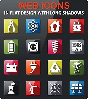 EPS 해외이미지 일러스트 주택 태양 콘센트 심볼 원자 베터리 변압기 해외202004 해외일러스트 자연요소 건물 파일형식 벡터 이미지허브