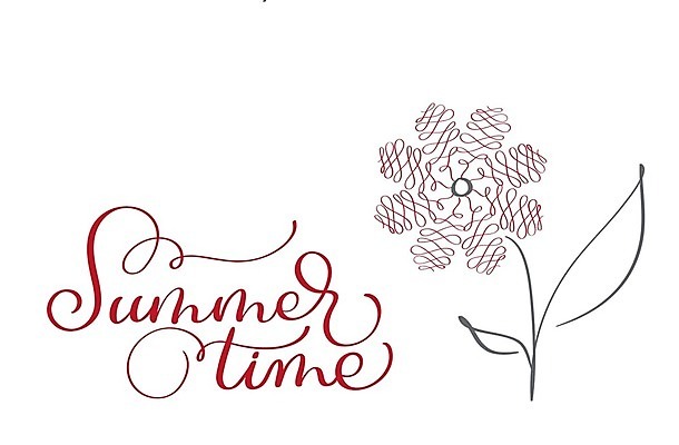 EPS 해외이미지 디자인 포스터 백그라운드 패턴 일러스트 캘리그라피 텍스트 사람없음 여름 단어 축하 인사 그림 복고 엘리먼트 레터링 해외202004 해외일러스트 문자 계절 컨셉 무늬 예절 파일형식 벡터 이미지허브