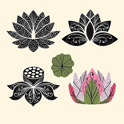 EPS 해외이미지 식물 디자인 꽃 실루엣 패턴 일러스트 자연 흑백 컴퓨터그래픽 장식 세트 검은색 벚꽃 화려 문신 심볼 순수 흰배경 그림 윤곽 고립 스타일 해외202004 해외일러스트 컬러 백그라운드 컨셉 무늬 촬영기법 그래픽 흰색 생태계 파일형식 벡터 이미지허브