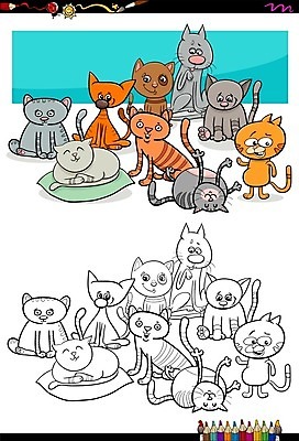EPS 해외이미지 동물 템플릿 캐릭터 디자인 교육 행복 어린이 일러스트 수염 흑백 취미 그래픽 장식 책 세트 고양이 유치원 그룹 유머 어플리케이션 만화 수집 그림 꼬리 페이지 팩 얼룩무늬 색칠공부 해외202004 해외일러스트 일러캐릭터 감정 무늬 포유류 촬영기법 사람 반려동물 학습 화장품 색칠 파일형식 벡터 뷰티 이미지허브