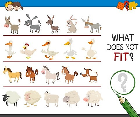 EPS 해외이미지 동물 템플릿 캐릭터 디자인 교육 어린이 패턴 일러스트 염소 취미 그래픽 치킨 유치원 시험 게임 토끼 양 퍼즐 개 어플리케이션 만화 그림 거위 당나귀 해결 잘못 해외202004 해외일러스트 일러캐릭터 무늬 포유류 놀이 조류 사람 반려동물 말_동물 닭고기요리 파일형식 벡터 이미지허브