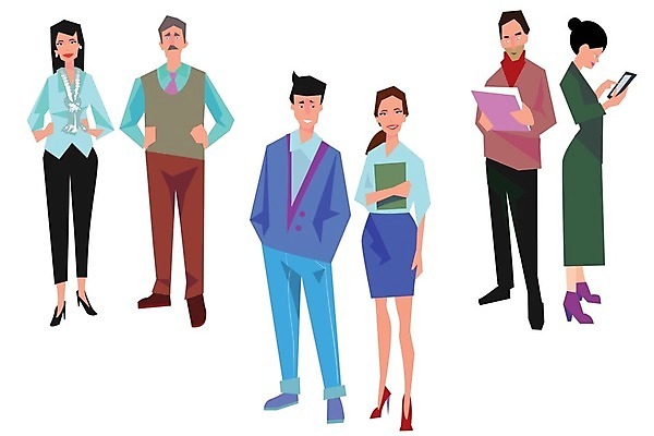 EPS 해외이미지 백인 직업 커플 여자 남자 일러스트 비즈니스 사업가 성공 협력 노동자 함께함 서기 미소 사람 정장 사무실 강사 흰색 비즈니스맨 비즈니스우먼 자신감 그룹 감독 군중 만화 종업원 동료 직원 경영자 리더 책임자 경영 접기 치프 해외202004 해외일러스트 서양인 옷 감정 컬러 컨셉 관계 모션 표정 직장인 파일형식 벡터 이미지허브