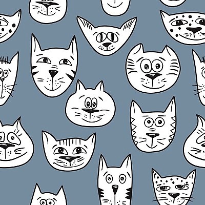 EPS 해외이미지 동물 디자인 행복 종이 어린이 선 백그라운드 크리스마스 패턴 일러스트 벽지 미술 그래픽 장식 파란색 반려동물 세트 컬러풀 검은색 고양이 흰색 직물 낙서 인쇄 만화 스케치 그림 질감 심플 스타일 해외202004 해외일러스트 기념일 감정 컬러 무늬 포유류 문화예술 사람 파일형식 벡터 이미지허브