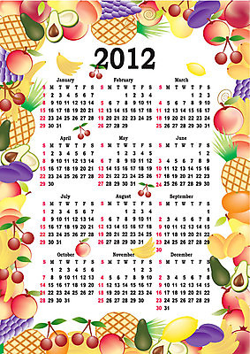 EPS 해외이미지 크리스마스 겨울 과일 일러스트 휴가 새로움 프레임 공백 달력 일주일 날짜 연도 페이지 월 방식 해외202004 해외일러스트 계절 기념일 컨셉 파일형식 벡터 이미지허브