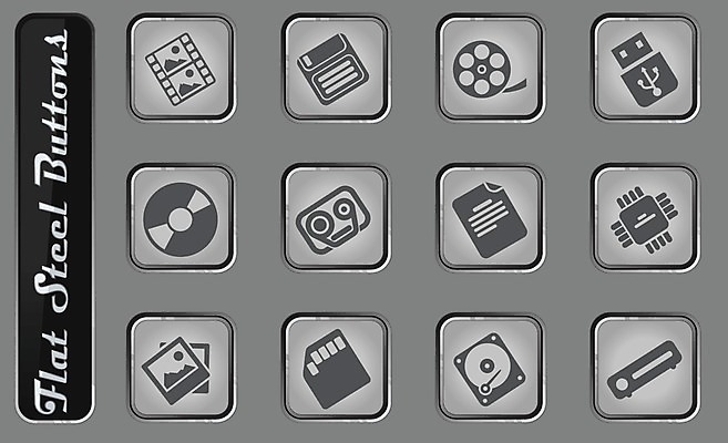 EPS 해외이미지 일러스트 버튼 세트 자료 운전 정보 CD 플랫 미끄럼틀 심볼 문서 DVD 정보매체 해외202004 해외일러스트 모션 놀이기구 파일형식 벡터 이미지허브