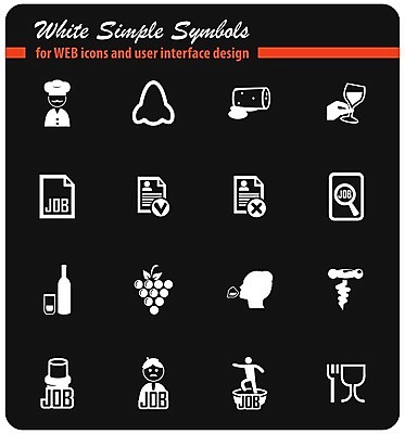 EPS 해외이미지 직업 포크 일러스트 유리 포도 노동자 와인 마개 심볼 와인오프너 해외202004 해외일러스트 식기 과일 재질 주류 뚜껑 병따개 파일형식 벡터 이미지허브