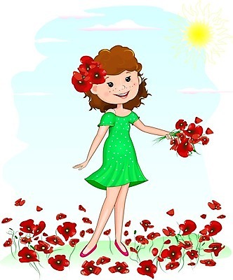 EPS 해외이미지 식물 구름 캐릭터 1 드레스 옷 계절 꽃 행복 감정 유럽 꽃다발 일러스트 자연 하늘 아침 사랑 잔디 야외 빨간색 초록색 여름 청춘 태양 봄 기쁨 성장 오픈 개화 만화 화단 장면 양귀비 돌봄 혼자 해외202004 해외일러스트 일러캐릭터 주간 자연요소 나라 컬러 컨셉 모션 생태계 파일형식 벡터 이미지허브