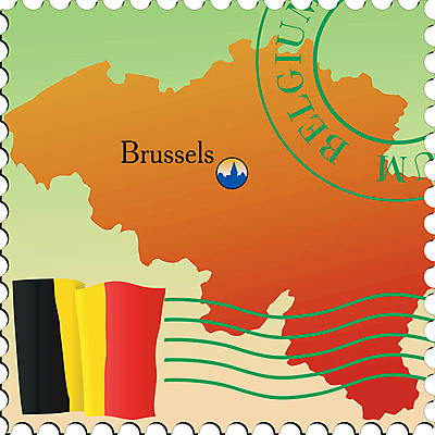 EPS 해외이미지 디자인 배너 종이 지도 인터넷 일러스트 추상 미술 사무실 깃발 메시지 편지 벨기에 우표 브뤼셀 해외202004 해외일러스트 무늬 비즈니스 문화예술 서유럽 파일형식 벡터 이미지허브