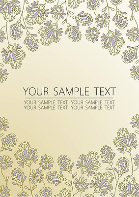 EPS 해외이미지 꽃 백그라운드 라인일러스트 일러스트 프레임 타이포그라피 사람없음 빈티지 베이지색 해외202004 해외일러스트 식물 문자 컬러 컨셉 파일형식 벡터 이미지허브