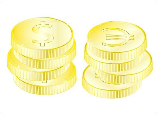 EPS 해외이미지 백그라운드 돈 일러스트 금융 경제 달러 금속 동전 유로 흰색 황금 가격 심볼 사인 무역 해외202004 해외일러스트 산업 컬러 재질 재산 파일형식 벡터 이미지허브