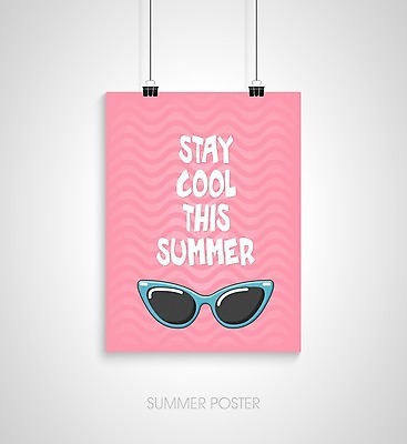 EPS 해외이미지 디자인 포스터 분홍색 일러스트 매달리기 타이포그라피 사람없음 선글라스 줄무늬 서류집게 해외202004 해외일러스트 문자 안경 컬러 무늬 모션 집게 파일형식 벡터 이미지허브