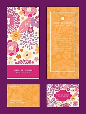 EPS 해외이미지 패턴 일러스트 세로 세트 신용카드 감사 초대 해외202004 해외일러스트 감정 무늬 금융 파일형식 벡터 이미지허브