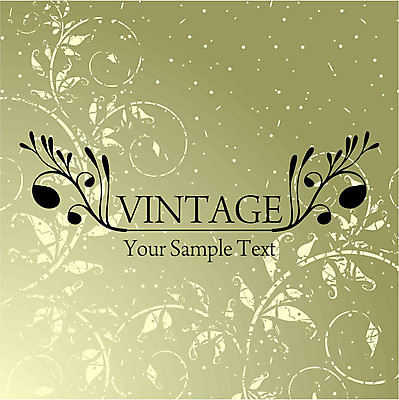 EPS 해외이미지 백그라운드 잎 일러스트 타이포그라피 사람없음 연두색 빈티지 잎줄기 해외202004 해외일러스트 식물 문자 줄기 컨셉 초록색 파일형식 벡터 이미지허브