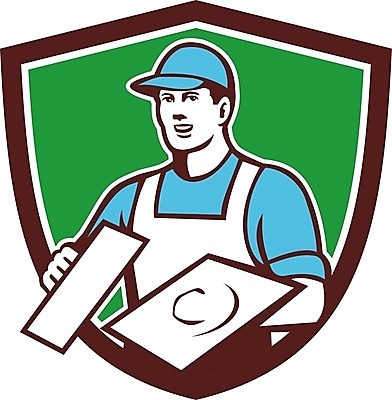 EPS 해외이미지 남자 일러스트 노동자 그래픽 공구 잡기 모종삽 복고 방패 판매원 고립 미장 해외202004 해외일러스트 직업 모션 사람 도구 삽 파일형식 벡터 이미지허브