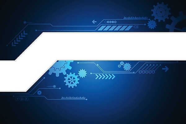 EPS 해외이미지 디자인 컨셉 일러스트 추상 미래 사람없음 그래픽 파란색 디지털 톱니바퀴 해외202004 해외일러스트 컬러 무늬 파일형식 벡터 이미지허브