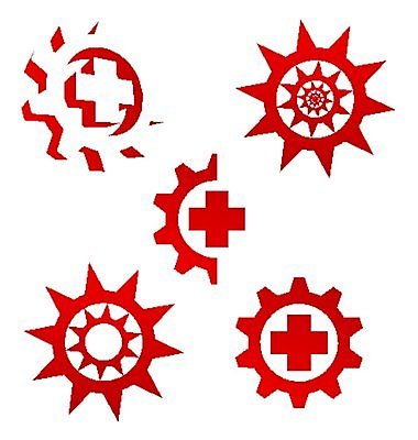 EPS 해외이미지 클립아트 디자인 별 백그라운드 십자가 일러스트 추상 그래픽 빨간색 세트 흰색 원형 플러스 심볼 사인 신분 기어 고립 엘리먼트 스타일 해외202004 해외일러스트 자연요소 도형 기호 컬러 무늬 파일형식 벡터 이미지허브