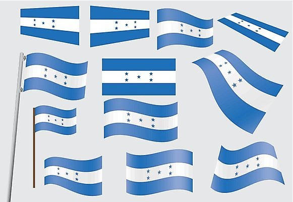 EPS 해외이미지 배너 별 일러스트 목재 파란색 세트 금속 흰색 깃발 중앙아메리카 수집 심볼 사인 깃대 고립 온두라스 표준 정확 해외202004 해외일러스트 자연요소 나무 컬러 컨셉 재료 재질 아메리카 파일형식 벡터 이미지허브