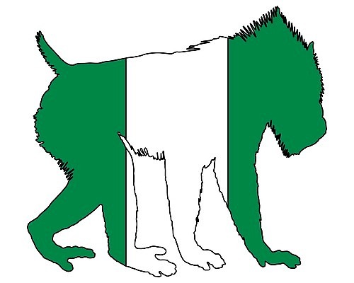 EPS 해외이미지 배너 실루엣 백그라운드 일러스트 아프리카 초록색 흰색 원숭이 깃발 심볼 사인 스핑크스 고립 나이지리아 동물상 전국 해외202004 해외일러스트 나라 컬러 포유류 촬영기법 이집트 조형물 파일형식 벡터 서아프리카 이미지허브