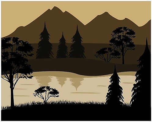 EPS 해외이미지 나무 식물 계절 공원 실루엣 호수 잎 일러스트 자연 산 풍경 목재 가로 물 여름 강 반사 갈색 검은색 회색 시골 연못 소나무 야간 저녁 허브 침엽수 전나무 타입 생태학 해외202004 해외일러스트 자연요소 공공시설 교육 컬러 재료 촬영기법 생태계 파일형식 벡터 이미지허브