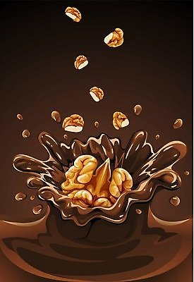 EPS 해외이미지 음식 이동 일러스트 모션 디저트 사탕 갈색 과자 초콜릿 검은색 식사 견과류 가을 액체 달콤 떨어짐 그림 호두 식용 영양분 해외202004 해외일러스트 계절 컬러 컨셉 맛 파일형식 벡터 이미지허브