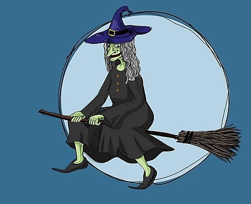 EPS 해외이미지 계절 일러스트 휴가 할로윈 마법사 마술사 낙서 승차 무서움 만화 빗자루 그림 마녀 마법 나쁜 그런지 옛날 못생김 오싹 해외202004 해외일러스트 감정 모션 마술 청소도구 파일형식 벡터 도구 청소 이미지허브