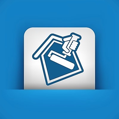 EPS 해외이미지 일러스트 회사 노동자 주택 건물 장식 컬러풀 페인트 붓 업무 심볼 그림 롤 롤러 페인트붓 화가 니스 해외202004 해외일러스트 직업 건축물 컬러 비즈니스 작업 파일형식 벡터 건축 이미지허브