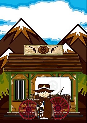 EPS 해외이미지 일러스트 산 권총 총 소 카우보이 보안관 만화 교도소 감옥 카우보이모자 서쪽 해외202004 해외일러스트 직업 모자_잡화 무기 포유류 방향 파일형식 벡터 이미지허브