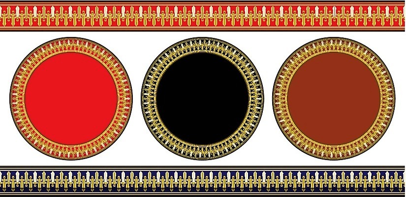 EPS 해외이미지 모양 디자인 선 백그라운드 패턴 일러스트 벽지 추상 프레임 그래픽 장식 컬러풀 직물 원형 황금 칼 엘리먼트 스타일 해외202004 해외일러스트 도형 컬러 무늬 파일형식 벡터 이미지허브