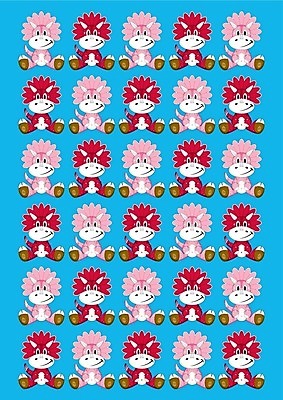 EPS 해외이미지 패턴 일러스트 뿔 만화 공룡 초식 해외202004 해외일러스트 무늬 파충류 파일형식 벡터 이미지허브