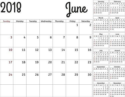 EPS 해외이미지 템플릿 디자인 계절 선 벽 백그라운드 일러스트 회사 비즈니스 탁자 휴가 설계 문구용품 이벤트 사무실 달력 시간 일주일 날짜 메시지 잡지 인쇄 12월 4월 6월 9월 11월 5월 연도 오브젝트 페이지 일요일 1월 8월 10월 7월 2월 월 2018년 월요일 해외202004 해외일러스트 가구 컨셉 간행물 요일 파일형식 벡터 이미지허브