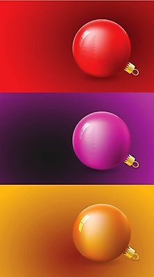 EPS 해외이미지 디자인 배너 백그라운드 크리스마스 겨울 패턴 일러스트 공 휴가 조명 장식 가로 빨간색 세트 크리스마스트리 반사 장식볼 축하 황금 여의주 해외202004 해외일러스트 계절 기념일 컬러 컨셉 무늬 파일형식 벡터 이미지허브