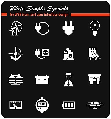 EPS 해외이미지 일러스트 전구 부채 콘센트 플러그 계산대 심볼 철사 베터리 변압기 해외202004 해외일러스트 파일형식 벡터 이미지허브