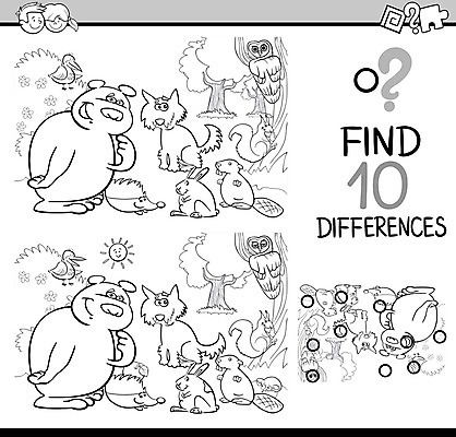 EPS 해외이미지 동물 템플릿 캐릭터 디자인 교육 야생동물 어린이 일러스트 흑백 취미 그래픽 책 유치원 10 퍼즐 수수께끼 어플리케이션 숲 만화 묘사 검색 그림 페이지 해결 발견 색칠공부 해외202004 해외일러스트 일러캐릭터 촬영기법 사람 학습 숫자 색칠 파일형식 벡터 이미지허브