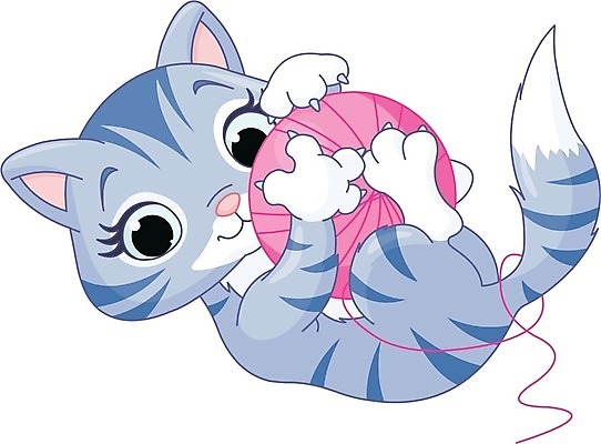 EPS 해외이미지 클립아트 동물 일러스트 장난 공 놀이 수염 털 반려동물 고양이 엉킴 만화 그림 꼬리 양모 해외202004 해외일러스트 포유류 직물 파일형식 벡터 이미지허브