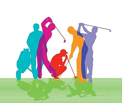 EPS 해외이미지 남자 실루엣 골프 일러스트 잔디 컬러풀 경기장 골퍼 연습 클럽 때리기 해외202004 해외일러스트 식물 컬러 스포츠시설 모션 운동선수 촬영기법 사람 구기 파일형식 벡터 이미지허브