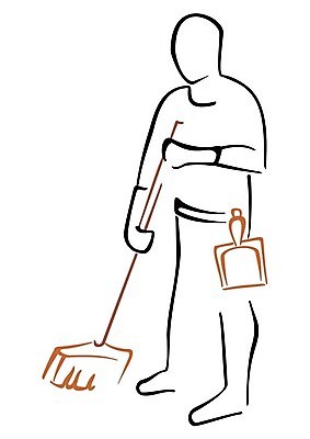 EPS 해외이미지 직업 남자 산업 가사 일러스트 노동자 바닥 사람 장비 붓 업무 위생 빗자루 청소 심볼 서비스 먼지 청소부 고립 쓸기 위생관리 해외202004 해외일러스트 관리 작업 청소도구 파일형식 벡터 도구 이미지허브