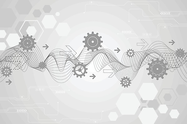 EPS 해외이미지 디자인 일러스트 추상 사람없음 그래픽 디지털 흰색 톱니바퀴 해외202004 해외일러스트 컬러 무늬 파일형식 벡터 이미지허브