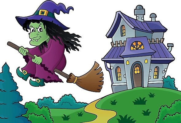 EPS 해외이미지 캐릭터 옷 계절 길 일러스트 휴가 주택 미술 건물 공중 할로윈 가을 잡기 그리기 오솔길 빗자루 맨션 그림 마녀 10월 캡모자 테마 해외202004 해외일러스트 일러캐릭터 모자_잡화 건축물 모션 문화예술 날짜 청소도구 파일형식 벡터 이미지허브